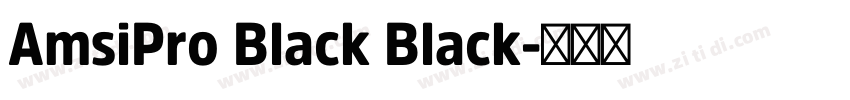 AmsiPro Black Black字体转换